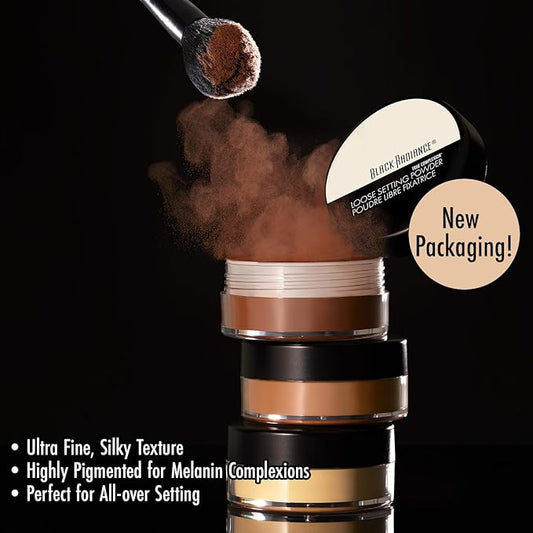 Black Radiance True Complexion Loose Setting Powder, Cocoa Kisses, 0.64 Ounce (Packaging May Vary)