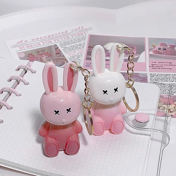 6pcs Bunny Rabbit Lip Gloss Liquid Lipsticks Set,Moisturizing Hydrating Lip Glow Oil Shine Lip Plumping Glass Waterproof Finish Party Gift for Women Girls