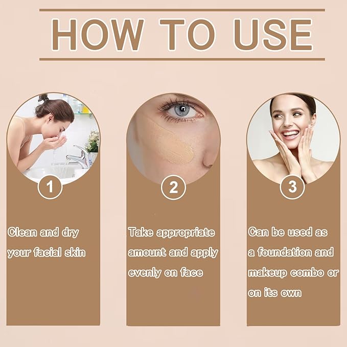 BB Cream Tinted Moisturizer SPF 30, BB Tinted Primer Full Coverage, Even Skin Color Hydrating and Smoothing