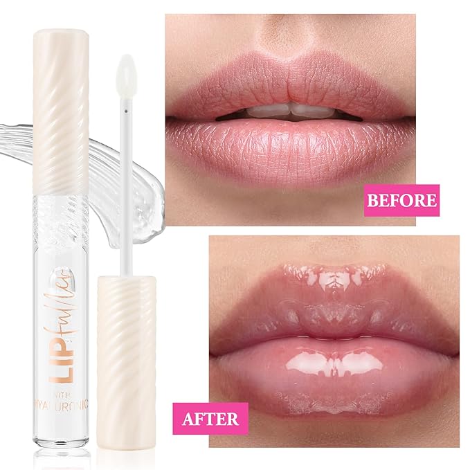 Glitter Lip Gloss, Clear Lip Glow Gloss, Hydrating And Moisturizing, Lip Gloss For Women With High Shiny Finish