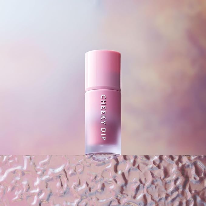 W7 Cheeky Dip Liquid Blusher - Pigmented Colour For Cheek Makeup - Satin Matte Finish - Skinny Dip (Pink)
