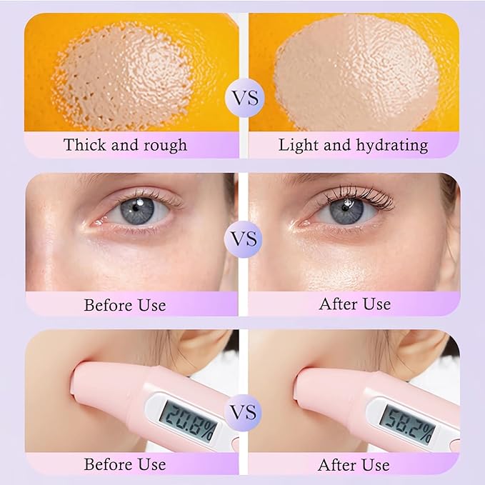 Hydrating Makeup Primer For Face, 3 In 1 Face Primer Transparent Makeup Base Isolation Cream, Long Lasting Smoothing Moisturizing Oil Free Natural Sheer Effect