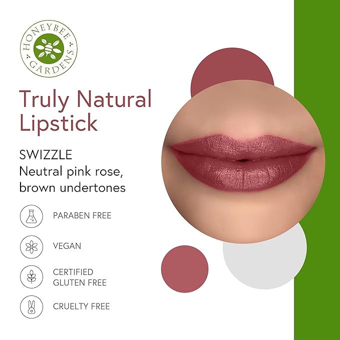 Honeybee Gardens Lip Liner + Lipstick Bundle, Swizzle + Charisma