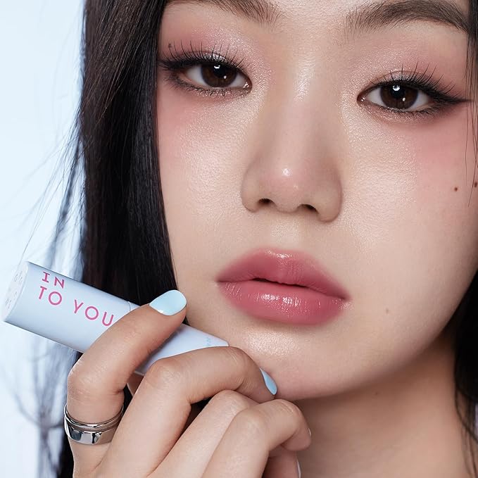 INTO YOU Multi-use Blush Stick Clean Fit and Clean Makeup, 3 in 1 Blendable Color and Cooling Water-like Feeling Blush Stick for Cheeks, Eyes and Lips, Pure Winter Rose(MS04)