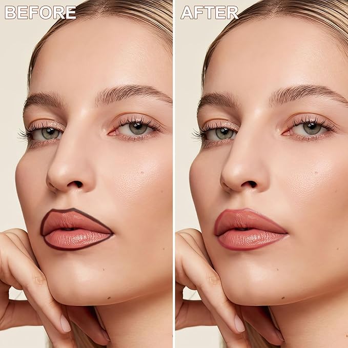 Lip Liner - Tattoo Peel Off Lip Stain, Long-Lasting Moisturizing Lip Tint, Waterproof Nourishing Lip Liner with Matte Finish, Create Natural Lip Color for All Skin Tones (Nude)