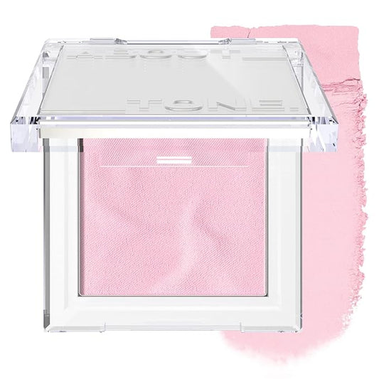 Fluffy Wear Blusher - Pressed Powder Cheek Blush with Airy and Soft Matte Blurring Finish Blendable & Buildable Natural Color Korean Makeup Vegan (08 DREAMY RASPBERRY)