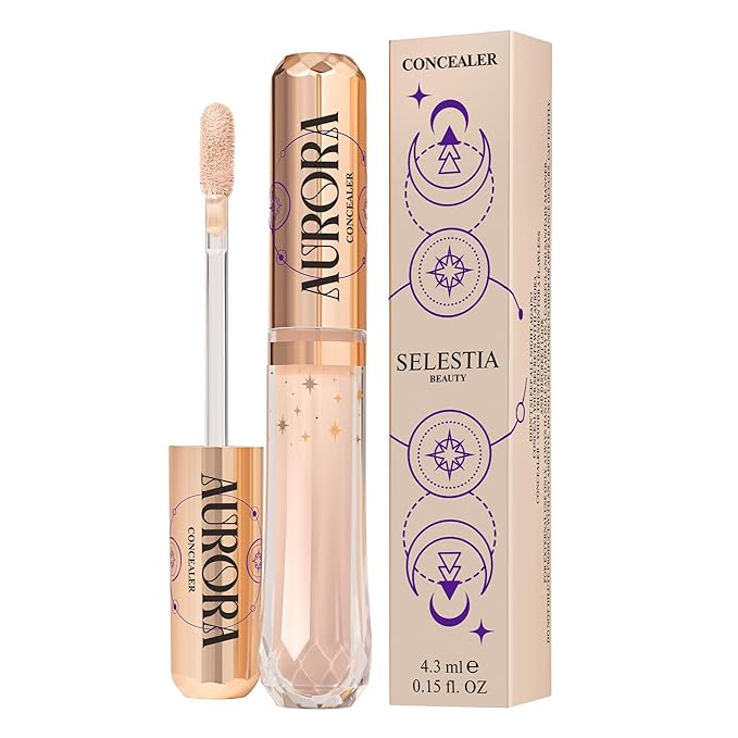 Liquid Foundation & Under Eye Concealer - Make Up Set for Flawless Warm Tone Skin Base - Matte Foundation (Cloud) and Liquid Concealer (Panna Cota)
