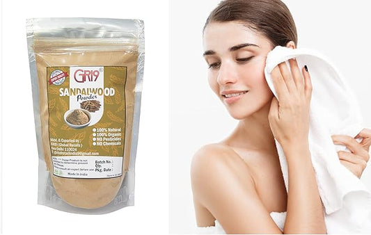 Pure Natural Herbals White Sandalwood (Chandan) Face Pack (Mask) Face Powder And Facial Scrub Sandalwood Powder For Face (50 Grams (1.77 Ounce))