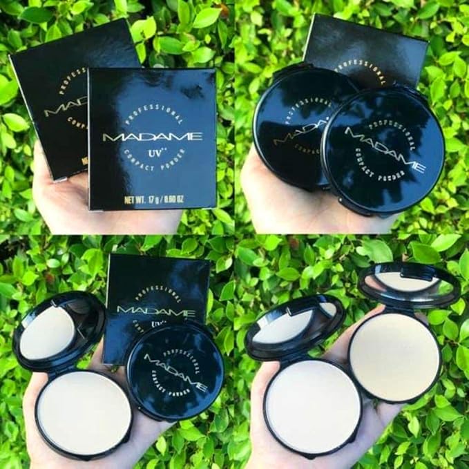 CIVIC MADAM COMPACT Pressed Powder Foundation Bright, Light Not Dull Bright, Smooth, Concealing, Medium to Full Coverageb Blurs Pores & Control It, UVA & UVB Protection, No.2 Natural Warm 0.60 Oz.