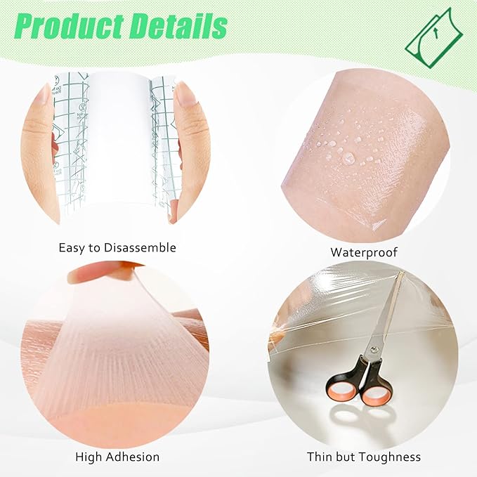 250 Pieces Makeup Hand Palette, Disposable Adhesive Transparent Palettes for Makeup and Waterproof, Artist Cosmetic Makeup Palette for Women Daily Use (2.36 X 2.36 Inch)