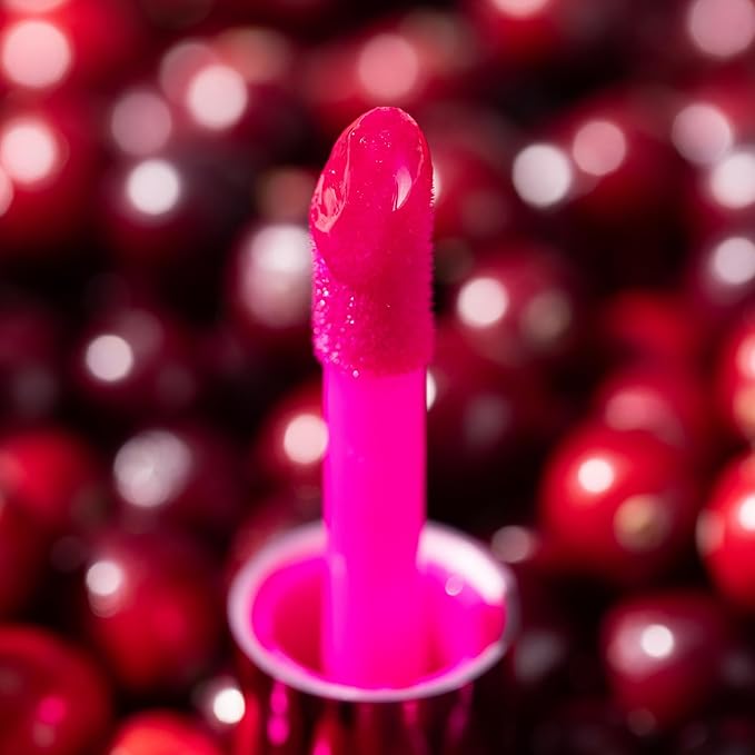 essence | Hydra Kiss Lip Oil |Intense Hydration & Glossy Finish | Infused with Hyaluronic Acid, Vitamin E & Jojoba Oil | Vegan & Cruelty Free (06 | Cranberry Is Back)
