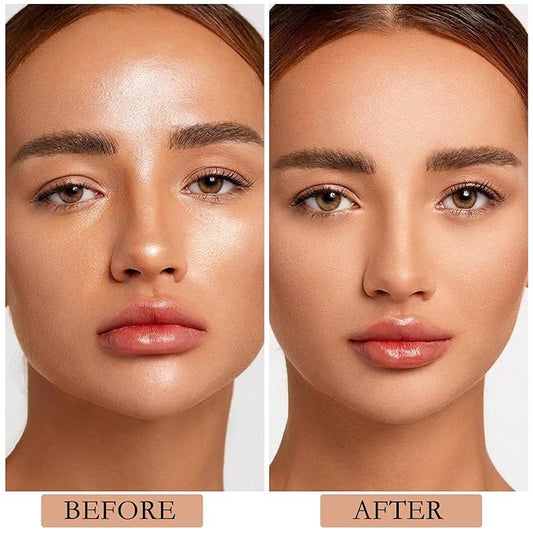 Waterproof Setting Powder, Poreless Pressed Face Powder,Lightweight,Long-Lasting,Oil Control Makeup Powder,Translucent