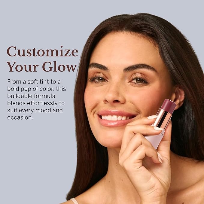 Blush Stick for Cheeks & Lips Multistick Cream Blush- Easy to Apply & Blend- Infused with Nourishing Ingredients for your Skin Compact Travel Size Makeup (True Red, Small)