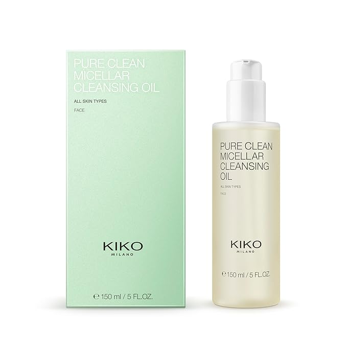 KIKO Milano Pure Clean Micellar Cleansing Oil | Micellar Oil Cleanser And Make-Up Remover