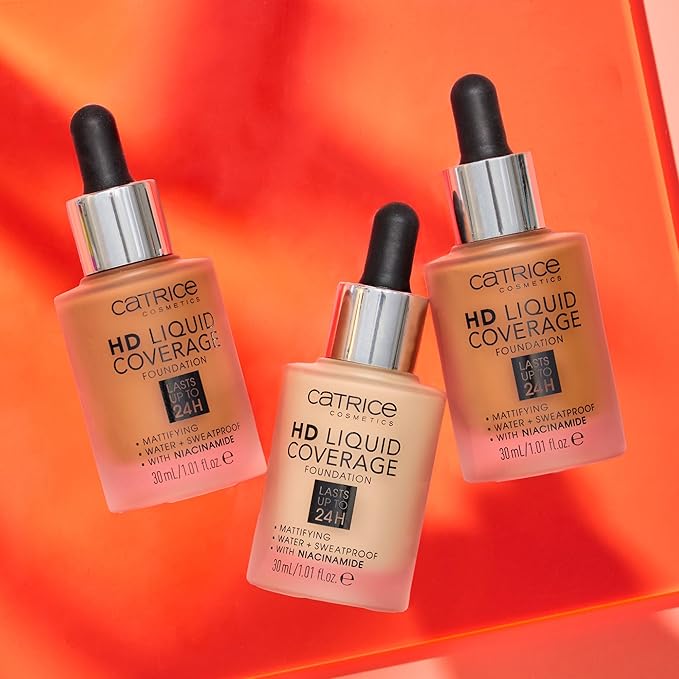 Catrice | HD Liquid Coverage Foundation | High & Natural Coverage | Vegan & Cruelty Free (090 | Espresso Beige)