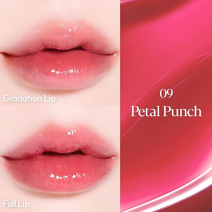 Espoir Couture Lip Tint Glaze #9 Petal Punch 0.19oz | Volumizes & High-Shine Lip Plumper | Long-Lasting Vibrant Color | Thickening radiance Lip Stain | Tinted Lip Moisturizer | Korean Lip Makeup