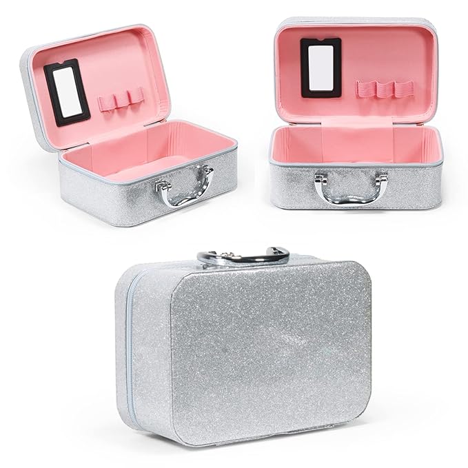 Pure Vie All-in-One Holiday Gift Surprise Makeup Set Essential Starter Bundle Include Eyeshadow Palette Lipstick Concealer Blush Mascara Eyeliner Face Powder Lipgloss Brush - Full Makeup Kit for Women
