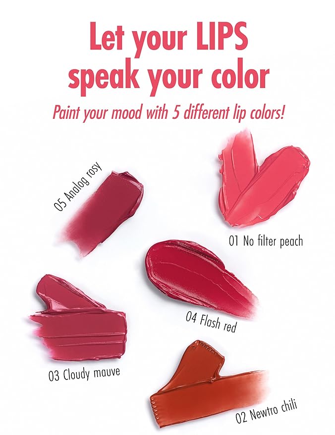 Peach C Blurry Filter 01 No Filter Peach Korean Lip Stain Marker | Matte Korean Lip Tint Long Lasting w/Soft Blur Finish| Comfortably Light & Long Lasting Lip Tint |Smooth Lip tint Stain 0.21 Fl Oz