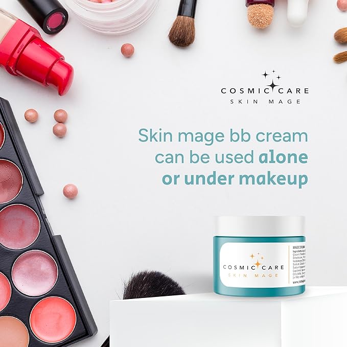Skin Mage BB Cream for Face with Collagen and Hyaluronic Acid, Magic Balls for Pigment Correction and Matte Finish, 50ml, Light Color