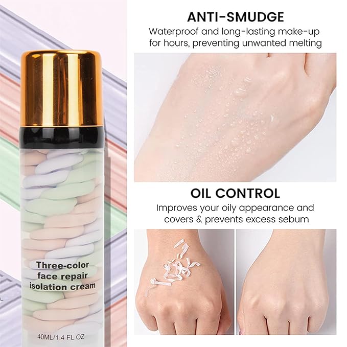Hydrating Face Primer for Makeup, One Step Color Corrector Isolation Cream, Makeup Primer for Face, Skin Tone Correcting Oil-Control, Long Lasting Foundation Primer, Pore Minimizer for Flawless Skin