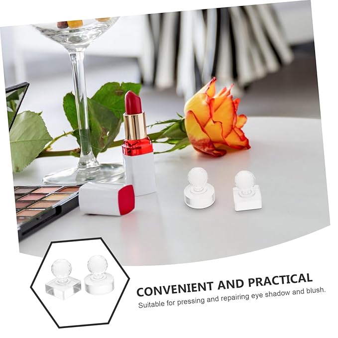 MERRYHAPY 2pcs Eyeshadow Pressing Tool Makeup Palette Lipstick Palette Highlighter Eye Shadow Makeup Eyeshadow Makeup Supplies Depotting Makeup Containers Transparent Plastic