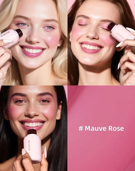 KIMUSE Jelly Cheek & Lip Tint, Watercolor Blush, Multi-Use Makeup, Tint for Cheeks, Lips & Eyes, Lightweight, Sheer & Buildable Color, Vegan Formula, Cruelty-Free