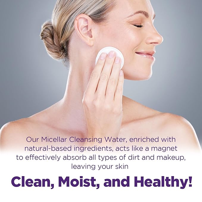 FARMSKIN Freshfood For Skin Mild Greape Micellar Cleansing Water (10.1fl.oz, 300ml) - Micellar Cleansing Water for Face/Makeup Remover & Cleanser/Non-Irritating/Korean Skin Care