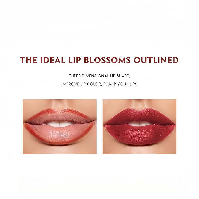 12 PCS Lip Liner Makeup Set, High Pigmented Matte Finish Series Lip Liners Pen Kit for Women, Waterproof & Smudge-Proof Lip Makeup Pencil Set
