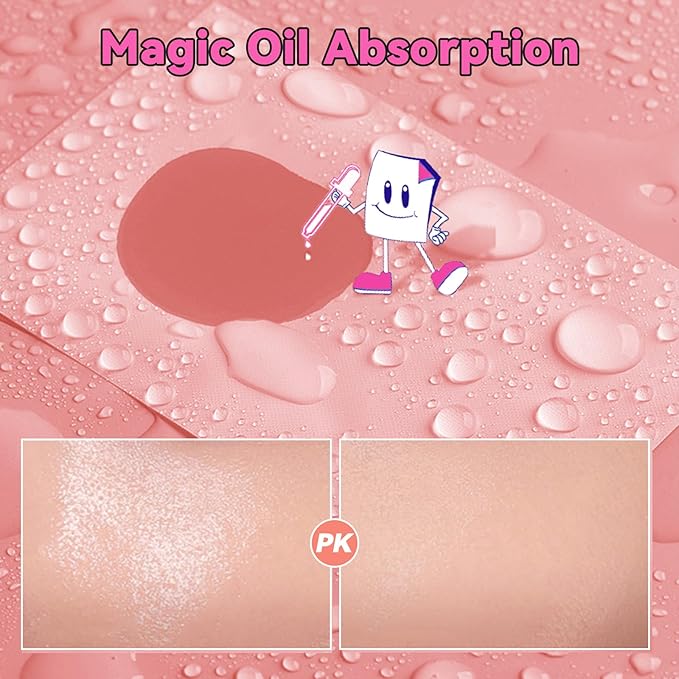 3 Packs Oil Blotting Sheets for Face (150 Sheets) - Oil Absorbing Blotting Papers for Oily Skin, Makeup-Friendly & Portable Oil Wipes