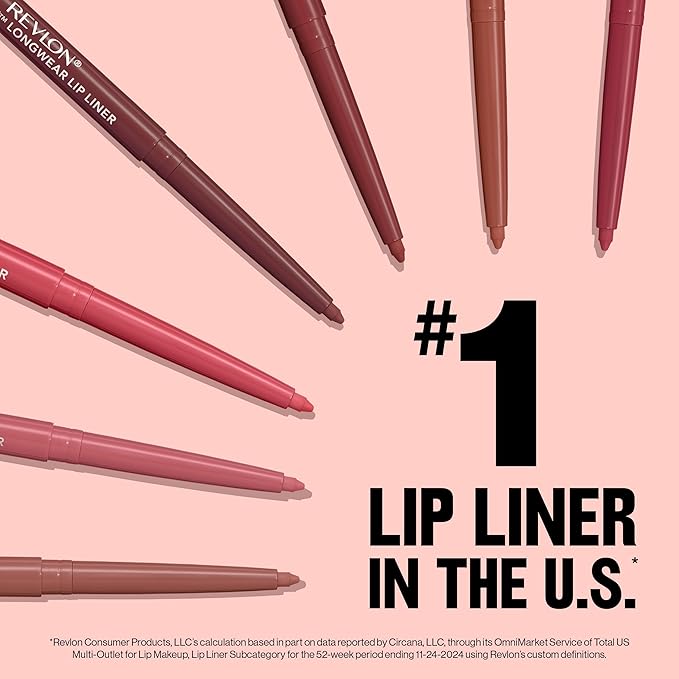 Revlon Colorstay Lip Liner with Built-In Sharpener, Valentine's Day Makeup Gifts for Women, Longwear Rich Colors, Smooth Application, 660 Mauve, 0.01 oz