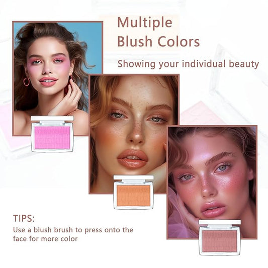Matte Blush Powder for Cheeks - Rosewood Blush Nice Skin Fit Glow Face Blushes Ease Of Application and Soft Feel Beauty