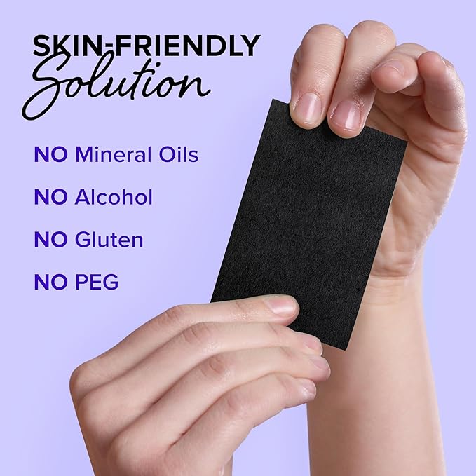 MAREE Oil Blotting Sheets for Face (100 Sheets) - Mineral Blotting Papers For Face with Bamboo Charcoal - Maximum Absorption & Shine Control - Makeup-Friendly Wipes for Oily Skin
