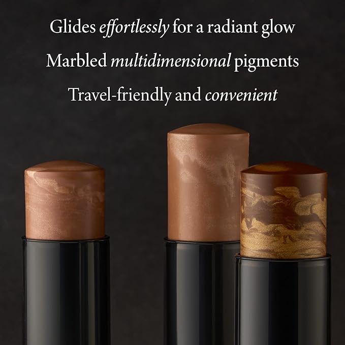 LAURA GELLER Italian Marble Bronzer Makeup Stick | Cream Finish Marbleized Contour for Natural Glow D'oro Glow