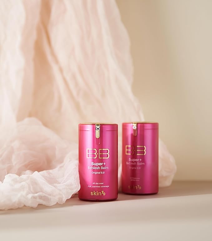 SKIN79 Super Plus Beblesh Balm Pink BB 40g All Day Lasting BB Cream - Made In Korea US exclusive Version K Beauty Flawless Radiant Base Foundation Makeup Blemish Cover Tinted Moisturizer Pink 21 color
