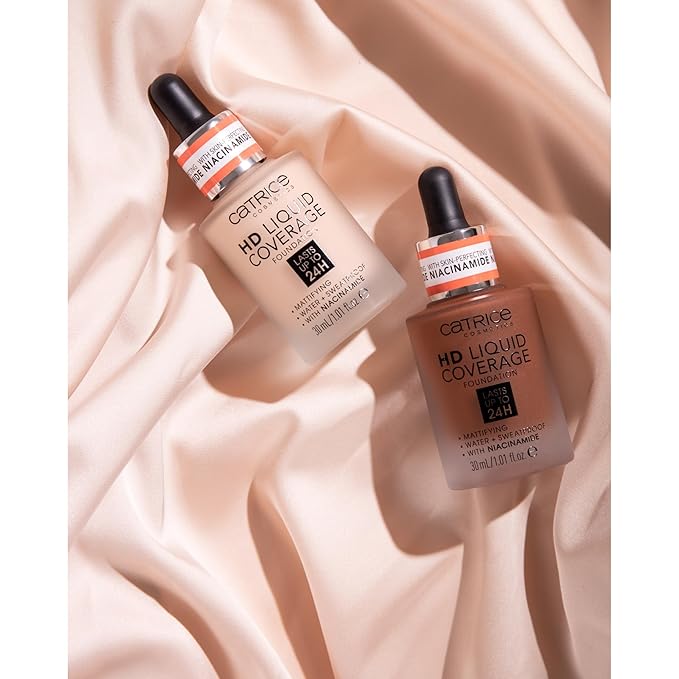 Catrice | HD Liquid Coverage Foundation | High & Natural Coverage | Vegan & Cruelty Free (010 | Light Beige)