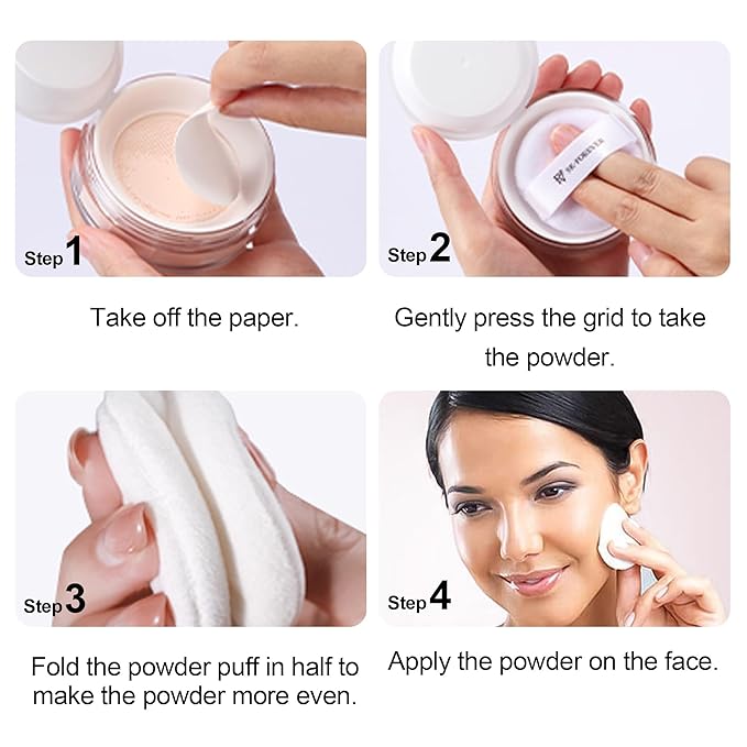 FV Translucent Powder Setting Powder, Lightweight & Blurring, Oil-control, Long Lasting, Matte Loose Setting Powder, Talc-free Baking Powder Makeup, For Fair to Medium Skin Tones, 01 Translucent