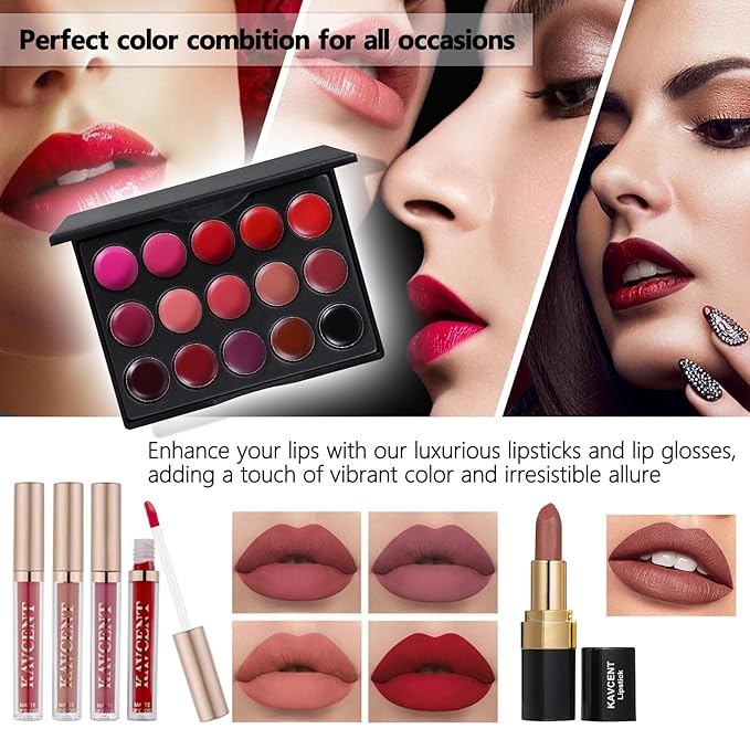 Makeup Sets for Teens Makeup Kit for Women Full Kit Makeup set Makeup Kit Eyeshadow Palette Foundation Makeup Gift Set for Teenager Girls