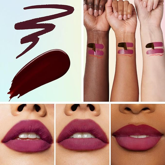 O'CHAIN Peel Off Lip Stain & Lip Liner Masque – Velvet Matte Finish Long Lasting Waterproof and Transfer Proof Lip Tint, with Moisturizing Formula Oil for Soft, Hydrated Lips (05 CHIC)