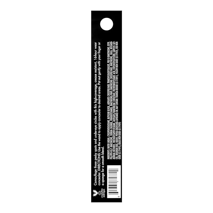 e.l.f. 16HR Camo Concealer, Full Coverage & Highly Pigmented, Matte Finish, Fair Beige, 0.203 Fl Oz (6mL)