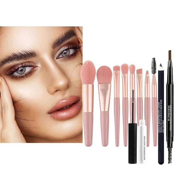 Makeup Kit for Women Full Kit, Full Eyeshadow Palette, Makeup Gift Set for Girls, Eye colored Essential Include 40 colors Eye Shadow Palette Eyeliner, Mascara, Eyebrow Pencil and Brush