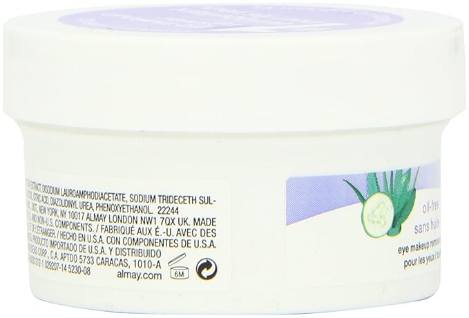Almay Oil Free Eye Makeup Remover Pads, 15 Count in 1 box