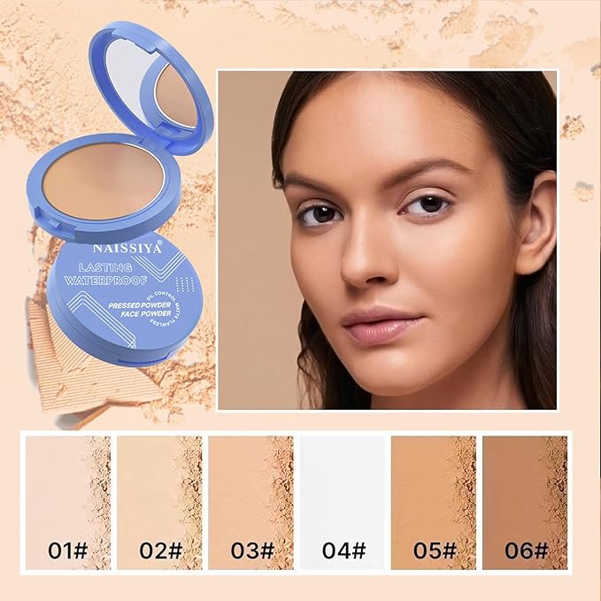 Oil Control Face Pressed Powder,Matte Smooth Flawless Setting Powder Makeup,Waterproof Long Lasting Finishing Powder,Cruelty Free Lightweight Face Cosmetics,0.35Oz(SOFT HONEY)