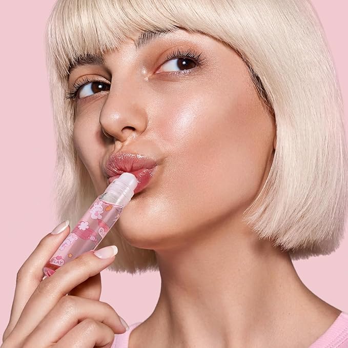 6PCS Roll On Lip Gloss Set, Fruit Flavored Lip Gloss Set Glossy Lip Make-up for Kids and Teens, Non Toxic, Kid Friendly, Party Gift, Best Friends