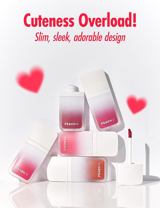 Peach C Blurry Filter 04 Flash Red Korean Lip Stain Marker | Matte Korean Lip Tint Long Lasting w/Soft Blur Finish| Comfortably Light & Long Lasting Lip Tint |Smooth Lip tint Stain 0.21 Fl Oz