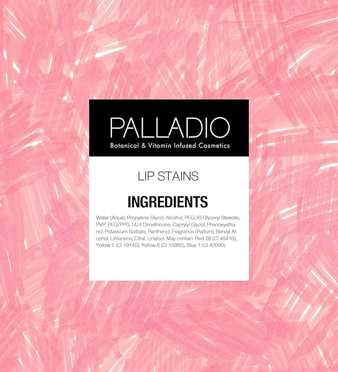 Palladio Lip Stain, Hydrating and Waterproof Formula, Matte Color Look, Longlasting All Day Wear Lip Color, Smudge Proof Natural Finish, Precise Chisel Tip Marker, Nude