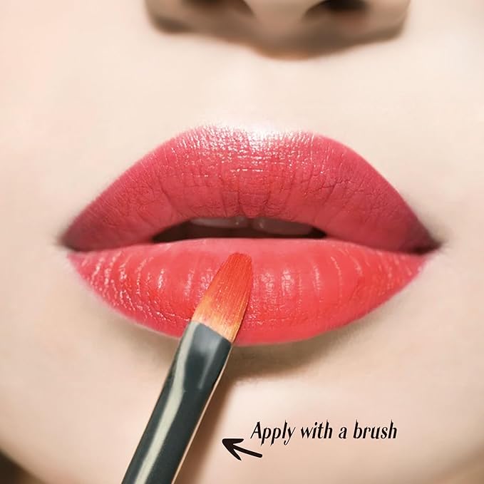 Moroccan Aker Fassi Deep Red Stain & Gloss – Natural, Long-Lasting Lipstick & Cheek Tint with Plant-Based Poppy & Grenadine Peel for Calming, Antioxidant Care