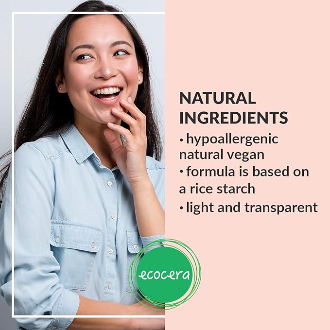 Rice Loose Powder Perfect For Oily And Combination Skin Hypoallergenic Delicate Transparent Light - Race Fixer - 15g