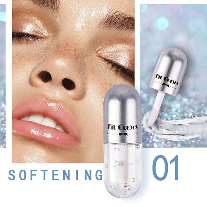 3 Color Scrub Oil Hydrating Tinted Plump Gloss Transparent Toot, Shine Glow Oil, Nourishing Repairing Lightening Lip Lines Care- 04