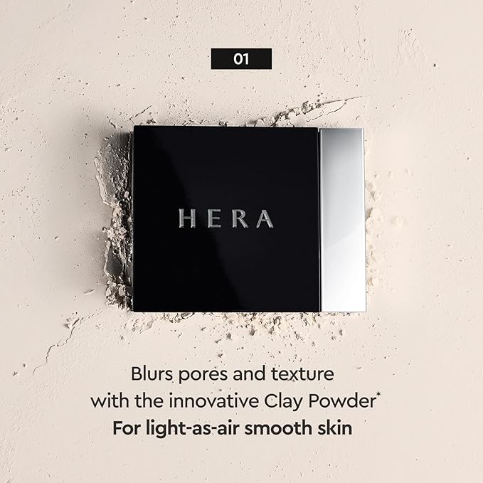 HERA Airy Blurring Powdered Primer and Sensual Nude Balm Moisturizing Lipstick #429 NAKED ALMOND