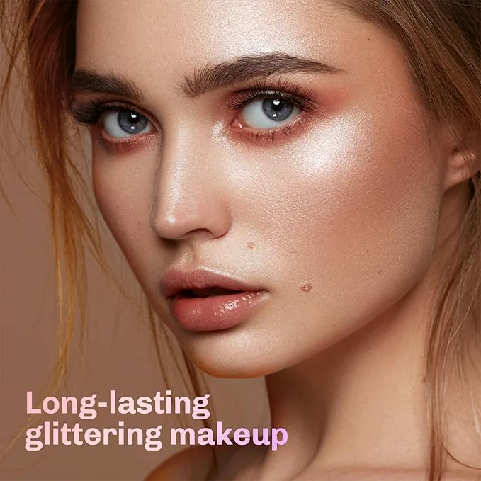 Face Powder Makeup, Shimmering Setting Powder, Oil Control Loose Powder, Matte Highlighter Makeup, Long Lasting Waterproof Concealer Setting Powder for All Skin Tones